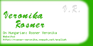 veronika rosner business card